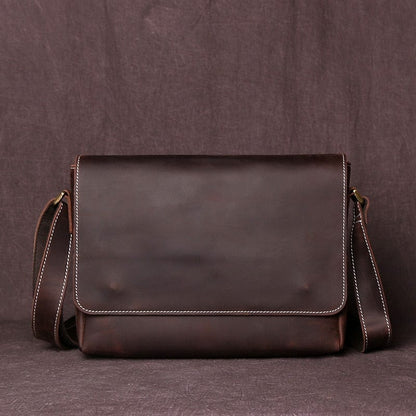 Sac Bandoulière Homme Cuir Tom | La Casa du Cuir Marron Foncé / Cuir / Homme Sac bandoulière