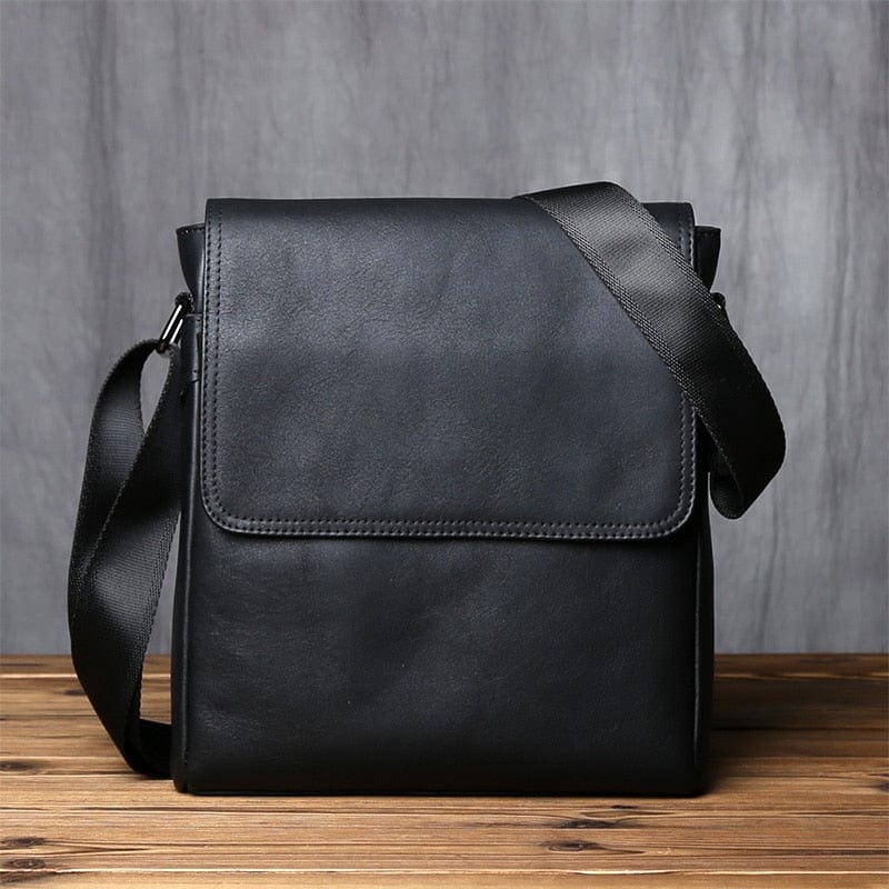 Sac Bandoulière Homme  Noir / Cuir / Homme Sac bandoulière