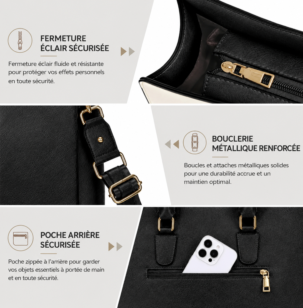 Sac Bureau Femme Maude | Sac Ordinateur Femme Chic 16"