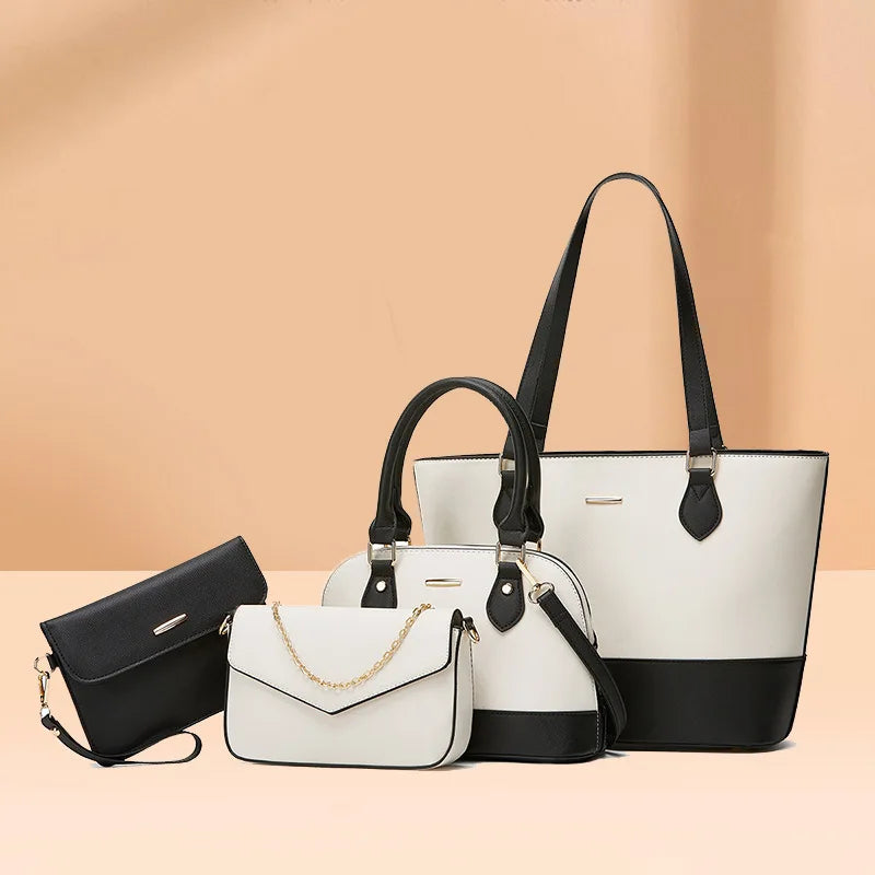 Sac Cabas Camille – Ensemble 4-en-1 Femme Chic & Polyvalent Sac Cabas