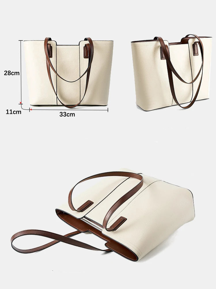 Sac Cabas Clara – Sac Femme Chic en Cuir Souple Sac Cabas