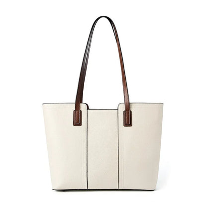 Sac Cabas Clara – Sac Femme Chic en Cuir Souple Beige / Cuir Véritable Sac Cabas