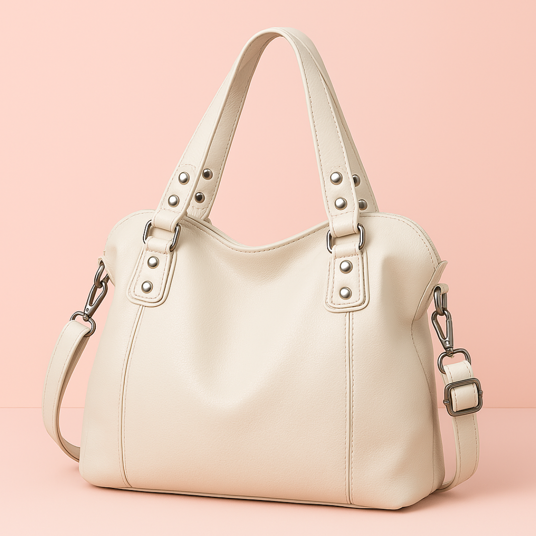 Sac Cabas Cuir Isa – Élégant, Noir et Grand Format Beige / Cuir PU Souple Sac Cabas