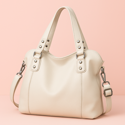 Sac Cabas Cuir Isa – Élégant, Noir et Grand Format Beige / Cuir PU Souple Sac Cabas