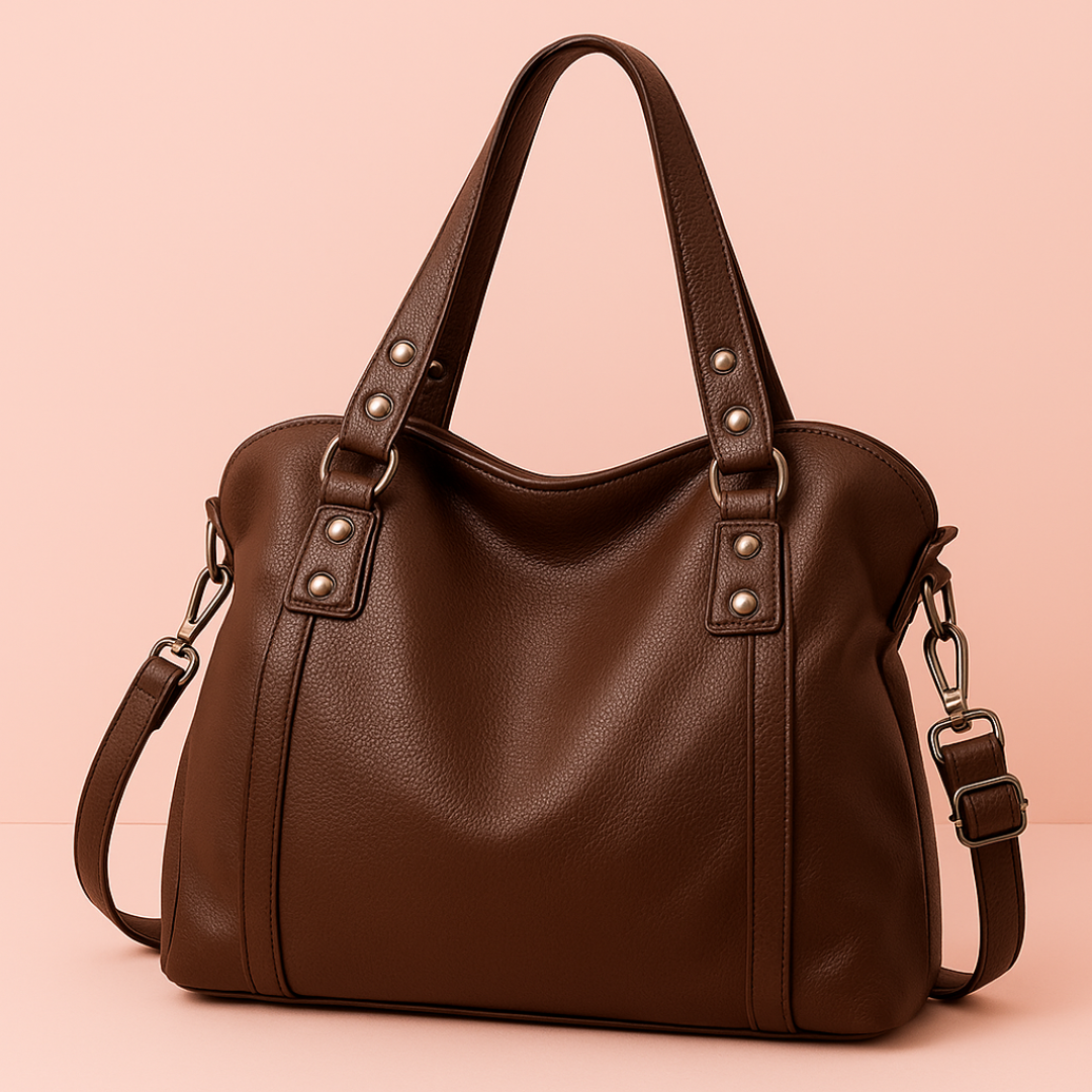 Sac Cabas Cuir Isa – Élégant, Noir et Grand Format Marron / Cuir PU Souple Sac Cabas