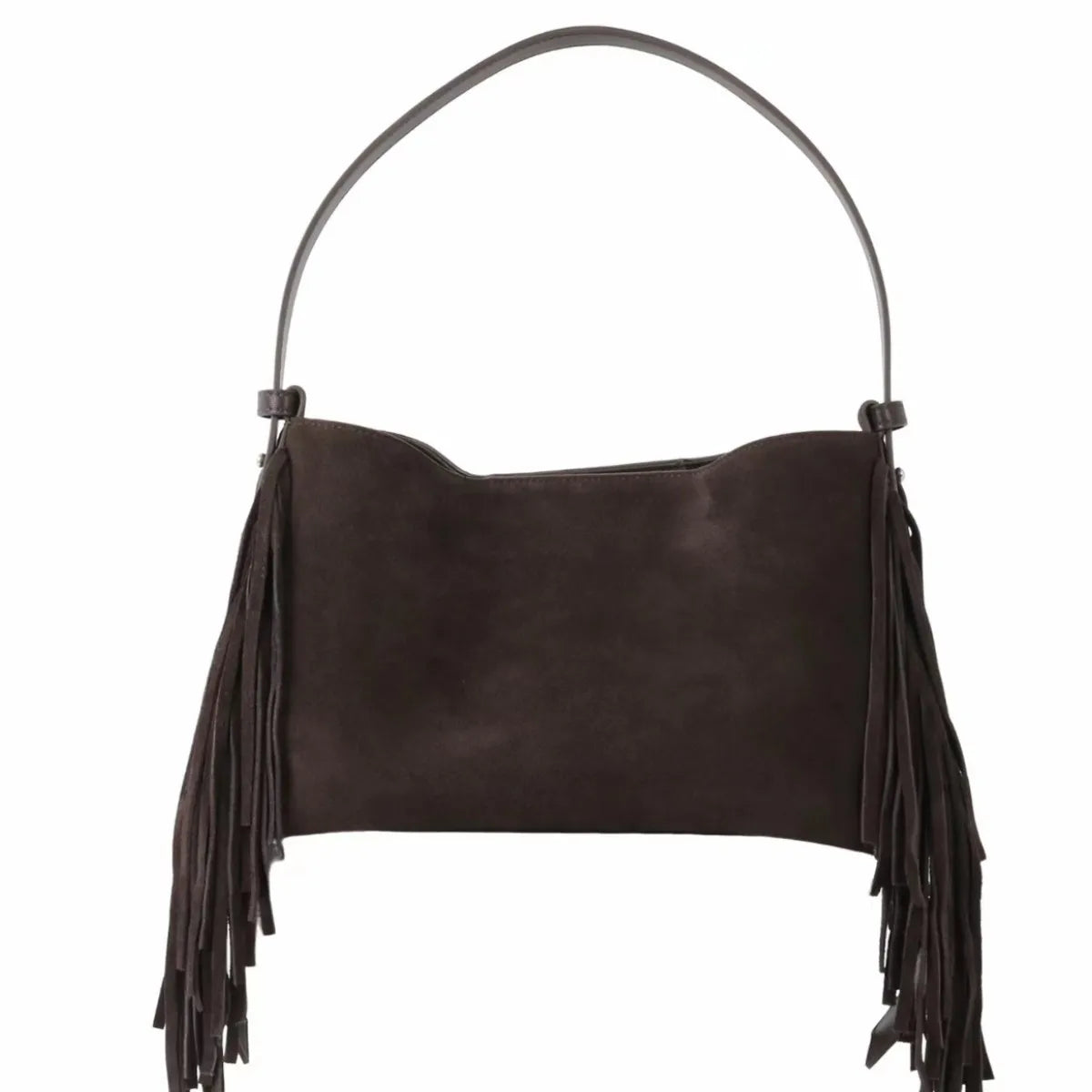 Sac Cabas en Daim Marron à Franges – Sac Cabas Daim Souple Sac Cabas