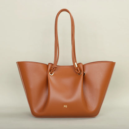 Sac Cabas Femme Luxe Colette – Élégance Chic au Quotidien à Prix Doux Camel / Cuir Vegan