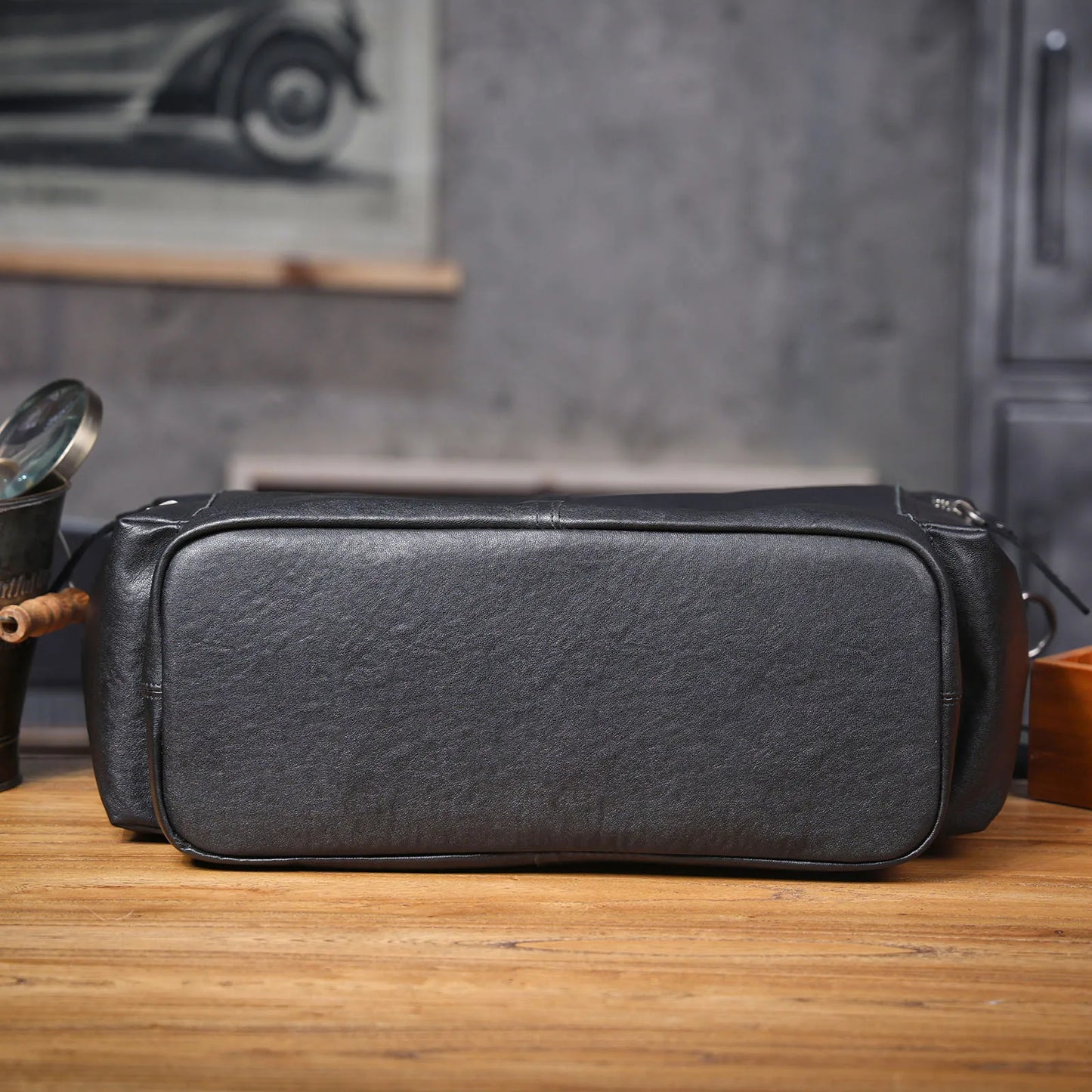 Sac Cabas Homme Cuir Ordinateur | Grand Format Travail Élégant Sac Cuir