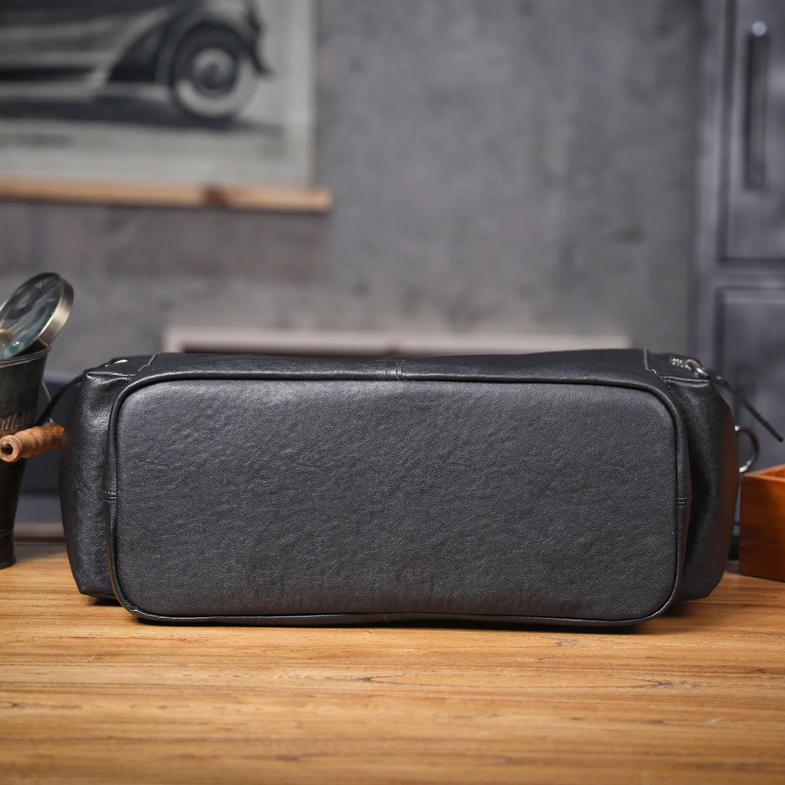 Sac Cabas Homme Cuir Ordinateur | Grand Format Travail Élégant Sac Cuir