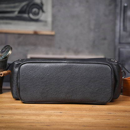 Sac Cabas Homme Cuir Ordinateur | Grand Format Travail Élégant Sac Cuir