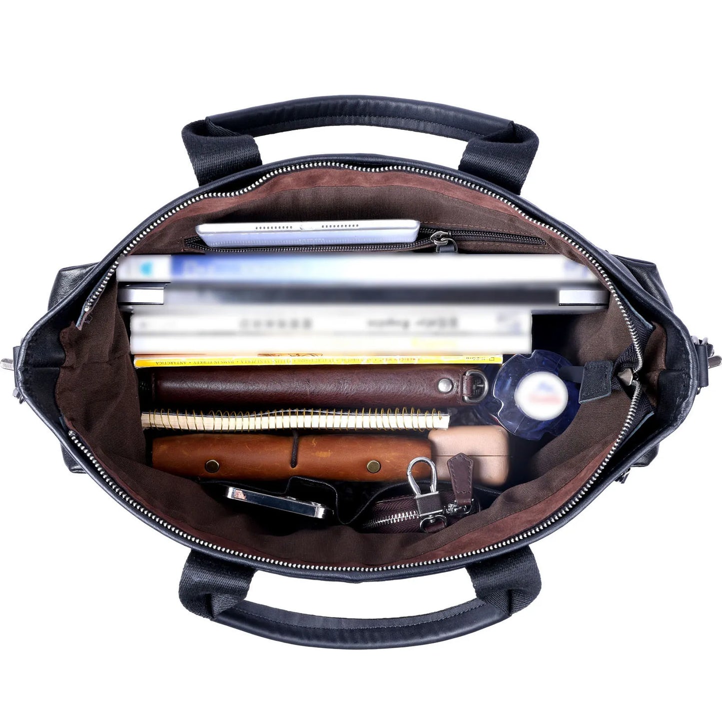 Sac Cabas Homme Cuir Ordinateur | Grand Format Travail Élégant Sac Cuir