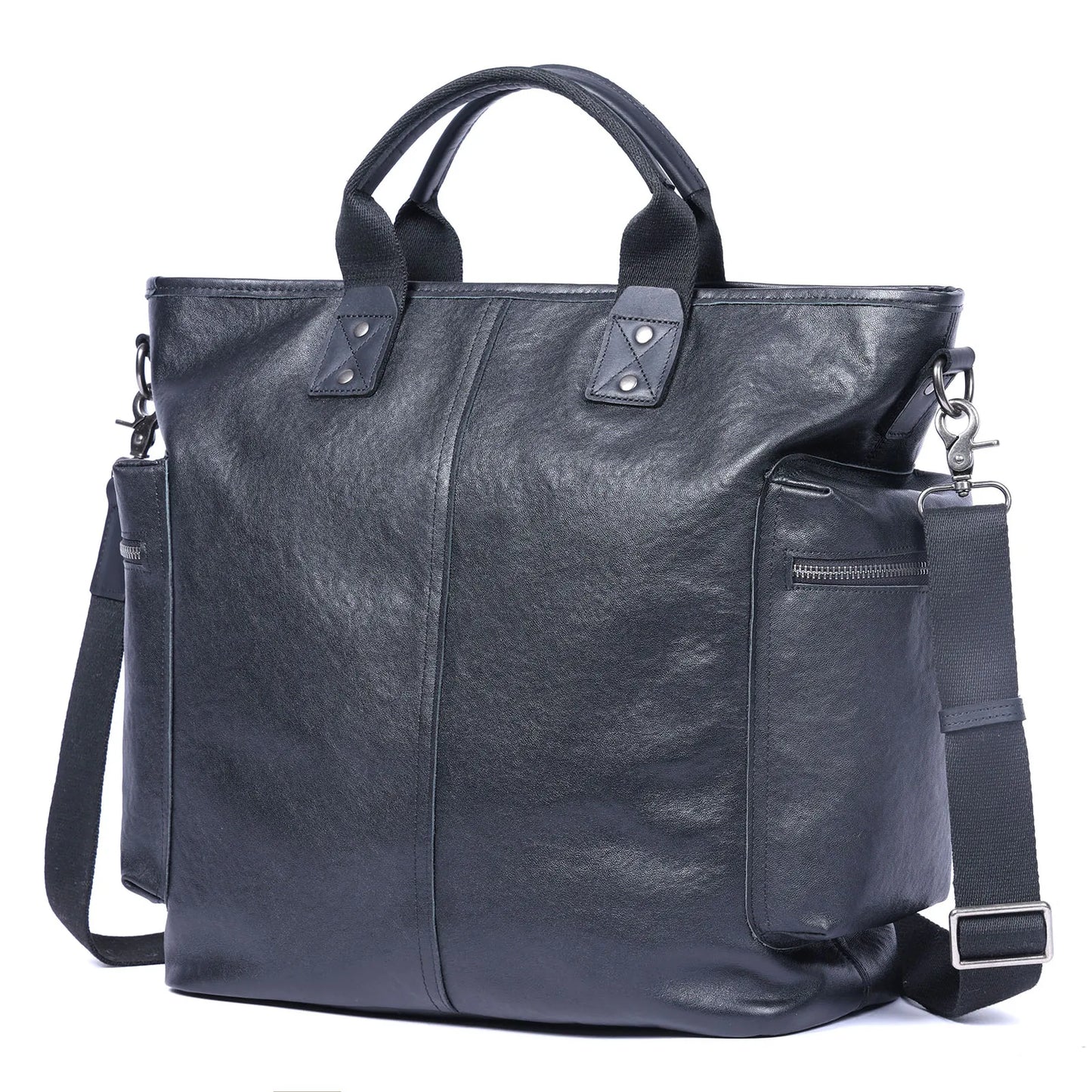 Sac Cabas Homme Cuir Ordinateur | Grand Format Travail Élégant Sac Cuir