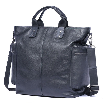 Sac Cabas Homme Cuir Ordinateur | Grand Format Travail Élégant Sac Cuir