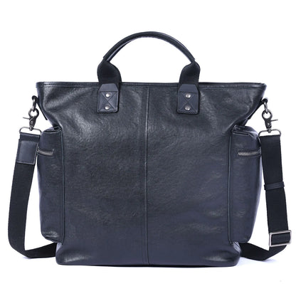 Sac Cabas Homme Cuir Ordinateur | Grand Format Travail Élégant Sac Cuir