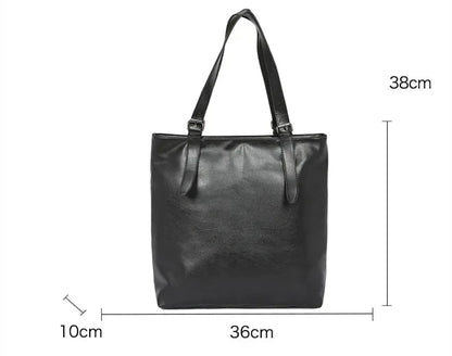 Sac Cabas Homme Léger | Urbain & Quotidien Moderne Noir / Cuir Vegan