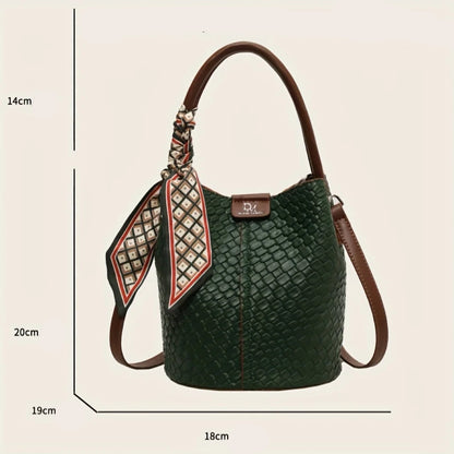 Sac Cuir Seau Esme | Élégance Tressée & Style en Tendance Sac Cuir Femme