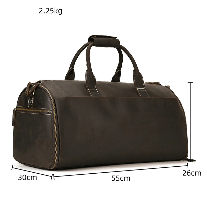 Sac de Voyage Costume Homme Cuir Gabriel | Business 48h