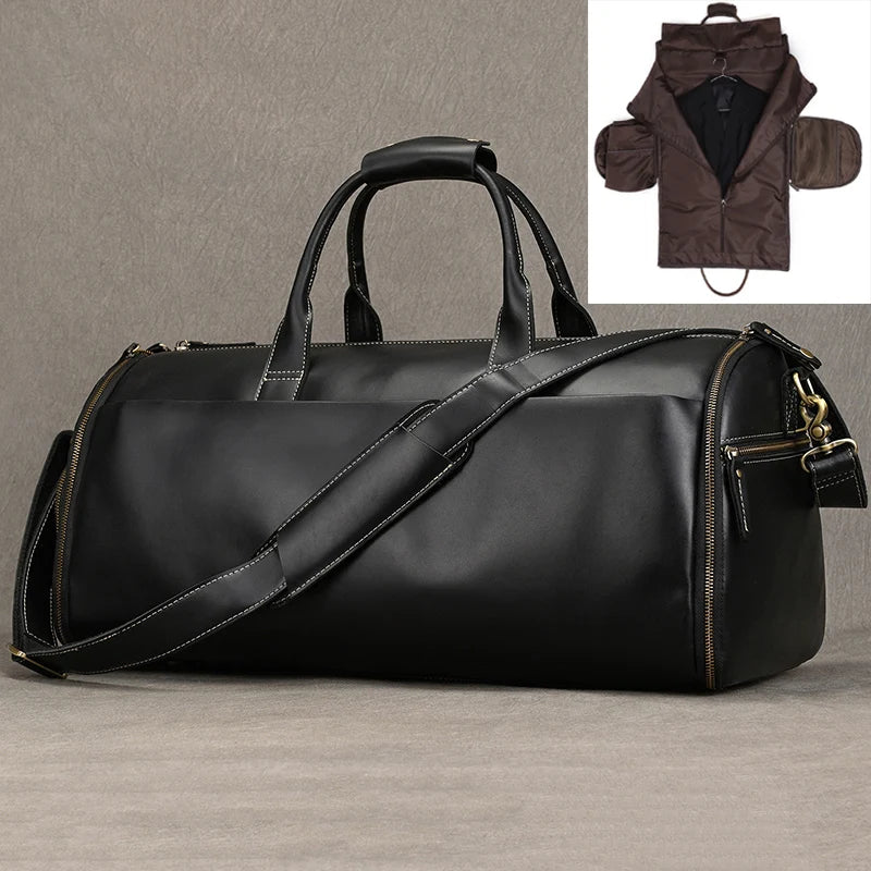 Sac de Voyage Costume Homme Cuir Gabriel | Business 48h