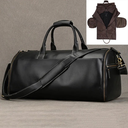 Sac de Voyage Costume Homme Cuir Gabriel | Business 48h