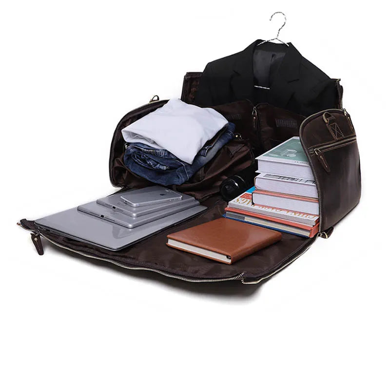 Sac de Voyage Costume Homme Cuir Gabriel | Business 48h