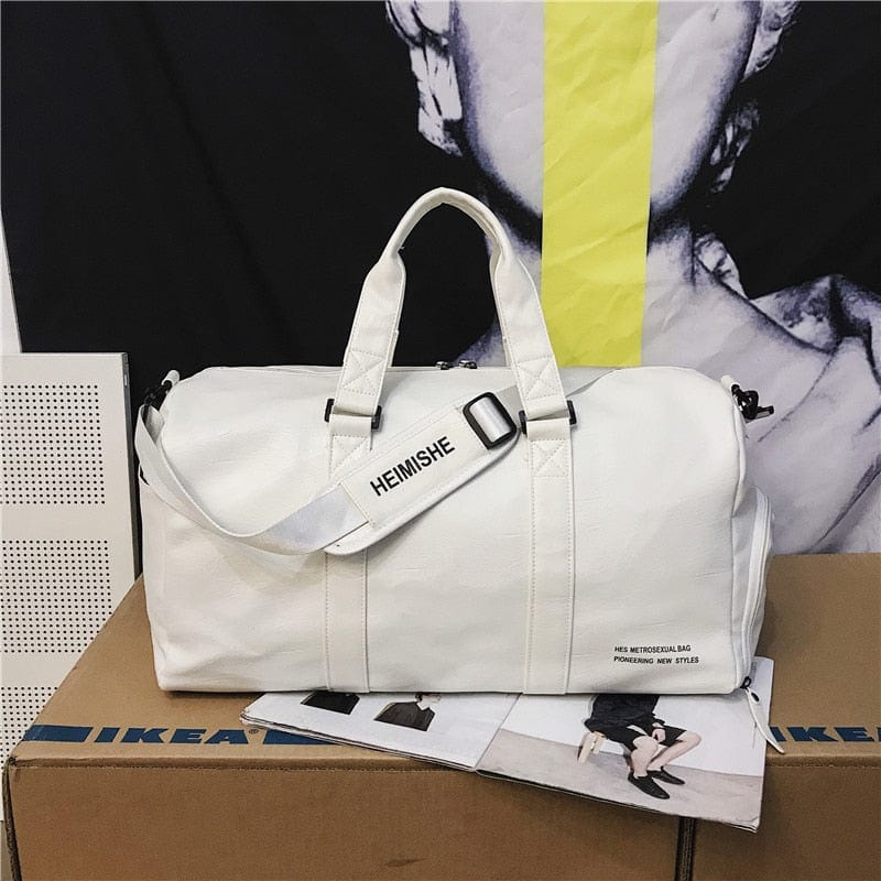 Sac de voyage Cuir Femme  Blanc Grand / Cuir (PU) / Femme sac à main