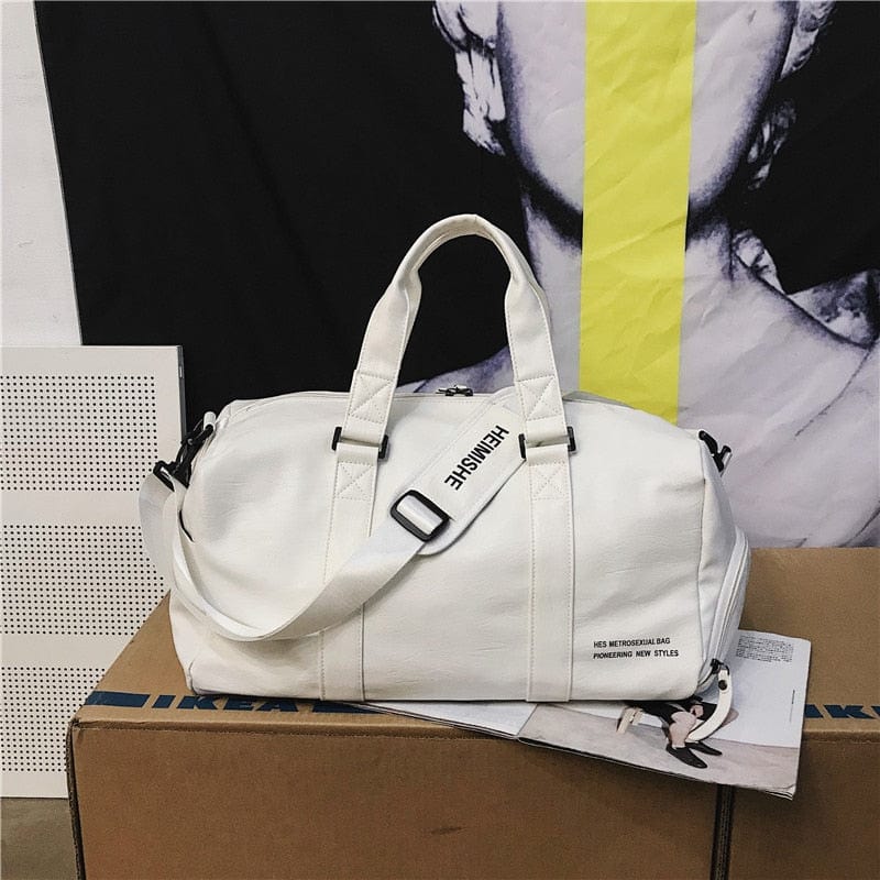 Sac de voyage Cuir Femme  Blanc Petit / Cuir (PU) / Femme sac à main