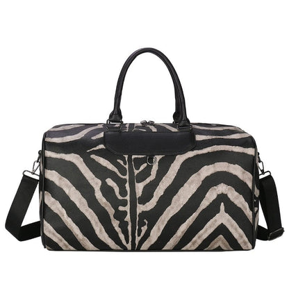 Sac de voyage Cuir Femme Elena | La Casa du Cuir Noir/Blanc / Cuir (PU) / Femme Sac de voyage
