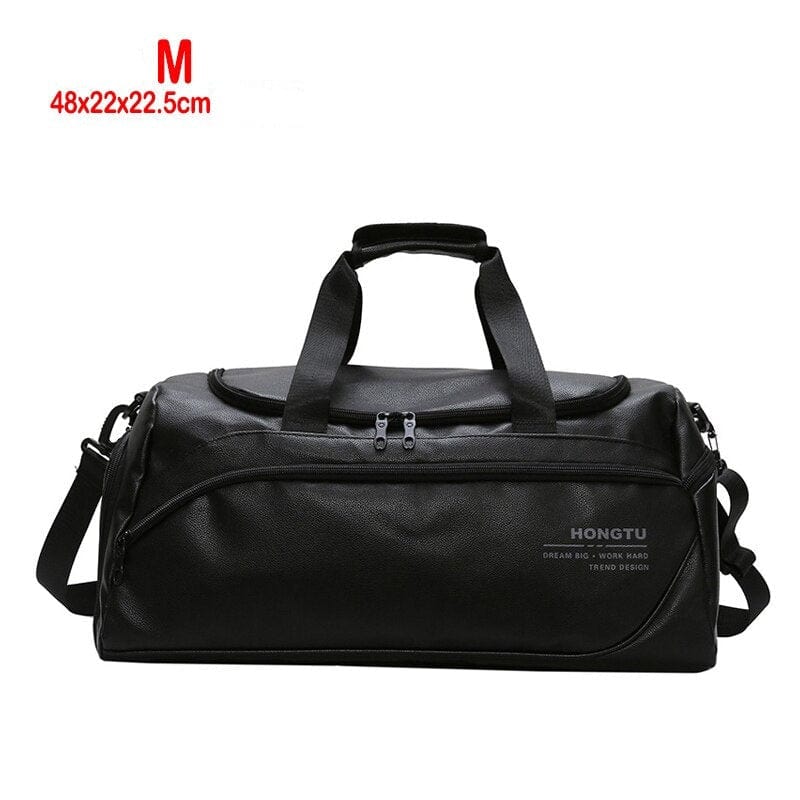 STILORD 'Ventura' - Grand Sac De Voyage En Cuir Véritable Pour Homme Et Femme - Sac Weekender Polyvalent Avec Bandoulière Et Compartiment à Chaussures - Noir