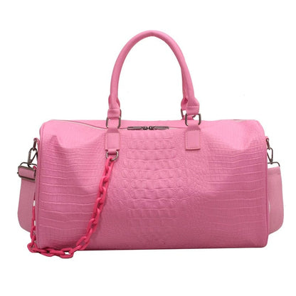Sac de voyage Cuir Femme Théa | La Casa du Cuir Rose / Cuir (PU) / Femme sac à main