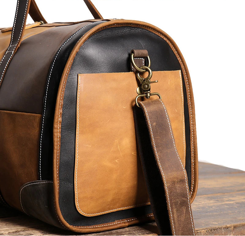 Sac de Voyage de Luxe Femme – Cuir Patchwork Élégant et Pratique Patchwork