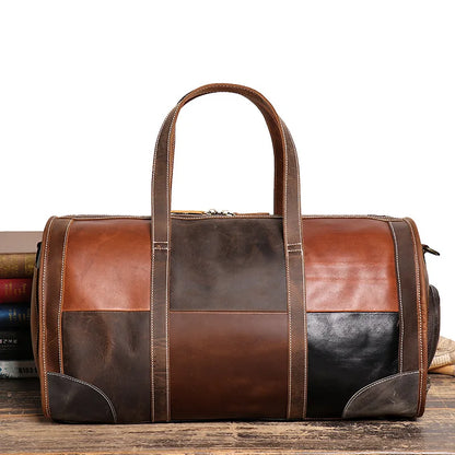 Sac de Voyage de Luxe Femme – Cuir Patchwork Élégant et Pratique Patchwork