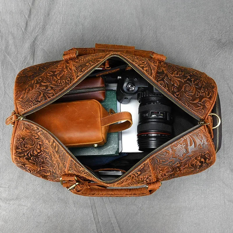 Sac de Voyage Femme Cuir Indila – Élégance et Grande Capacité