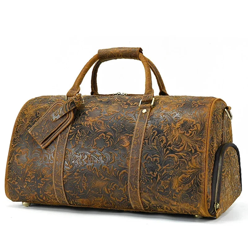 Sac de Voyage Femme Cuir Indila – Élégance et Grande Capacité Marron / Cuir Veritable