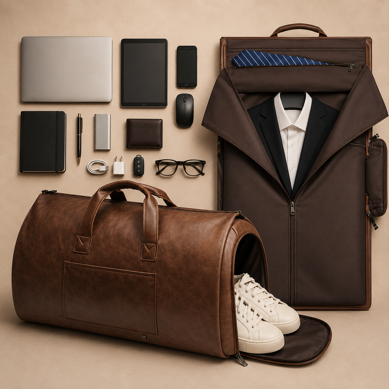 Sac de Voyage pour Costume Homme Marcel – Format 48h Sac de voyage