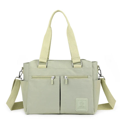 Sac Étudiante Hana – Sac Japonais Lycée Multipoches Vert / Nylon Sac Cabas