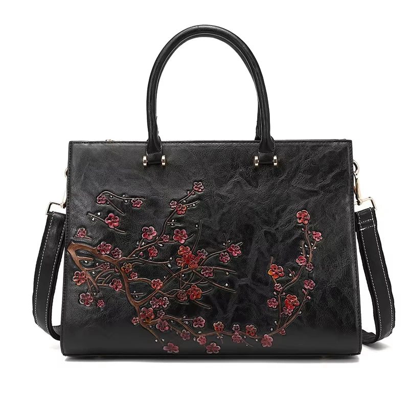 Sac Femme Ordinateur 14 Pouces Muriel – Élégant, Sécurisé & Tendance Noir / Cuir Vegan Sac Ordinateur