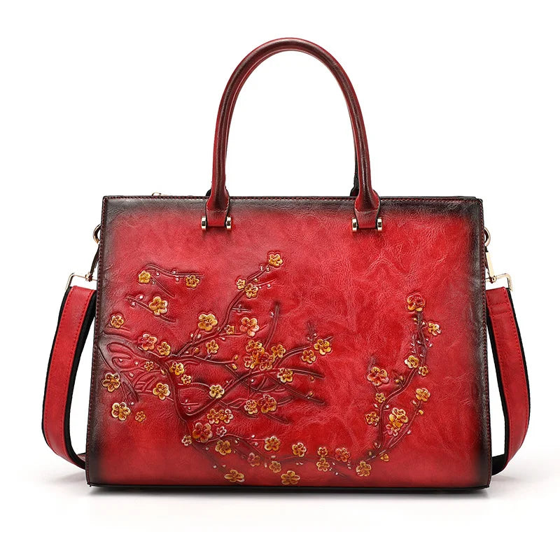 Sac Femme Ordinateur 14 Pouces Muriel – Élégant, Sécurisé & Tendance Rouge / Cuir Vegan Sac Ordinateur