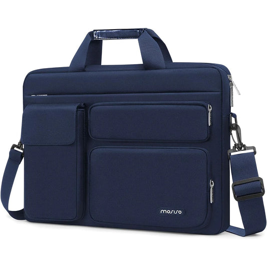 Sac Femme Ordinateur 17 Pouces – Grande Capacité, Sécurité & Élégance Bleu Marine / Tissu Technique Sac Ordinateur