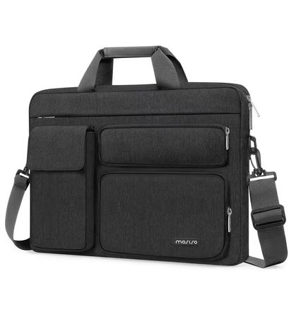 Sac Femme Ordinateur 17 Pouces – Grande Capacité, Sécurité & Élégance Gris Foncé / Tissu Technique Sac Ordinateur