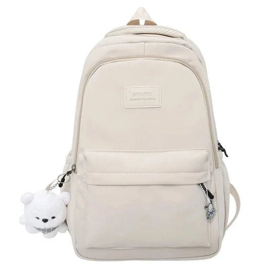 Sac Lycee Alma | La Casa du Cuir Beige / 16 Pouces / Nylon Oxford sac à dos ordinateur