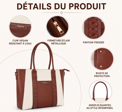 Sac Ordinateur Femme Amélie | Élégant & Compatible PC 15,6"