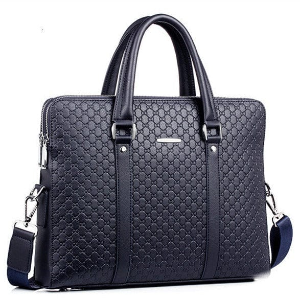 Sac Ordinateur Homme Cuir  Bleu 14pouces / Cuir (PU) / Homme Sac Ordinateur