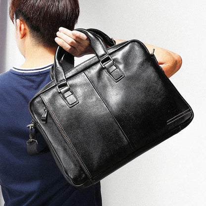 Sac Ordinateur Homme Cuir Noam | La Casa du Cuir Noir / Cuir / Homme Sac Ordinateur
