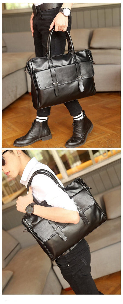Sac Ordinateur Homme Cuir Joseph | La Casa du Cuir Noir / Cuir / Homme Sac Ordinateur