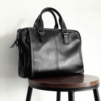 Sac Ordinateur Homme Cuir Noam | La Casa du Cuir Noir / Cuir / Homme Sac Ordinateur