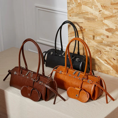 Sac Porté Épaule Cuir Souple Emma | Sac Baguette Tendance sac à main