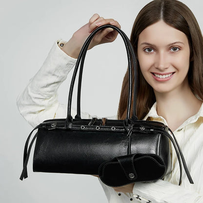 Sac Porté Épaule Cuir Souple Emma | Sac Baguette Tendance sac à main