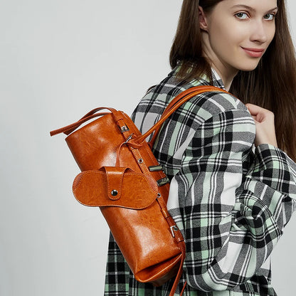 Sac Porté Épaule Cuir Souple Emma | Sac Baguette Tendance sac à main
