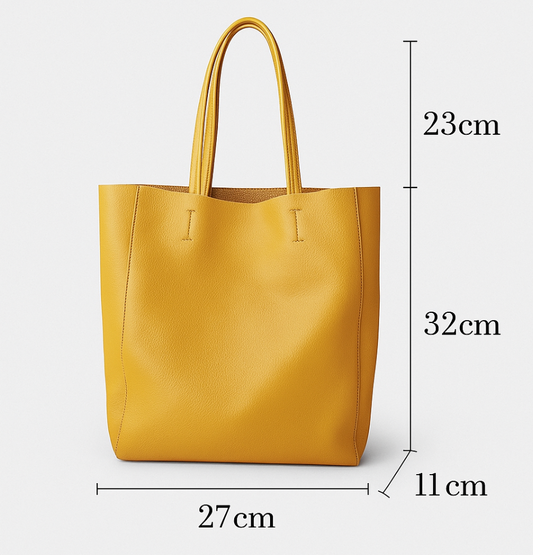 Sac Tote Bag Cuir Nubia – Élégant, souple et pratique Jaune / Cuir Sac Cabas