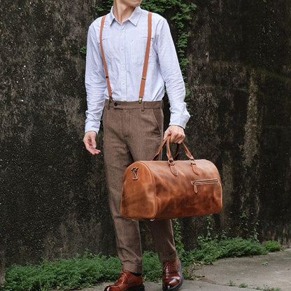 Sac de Voyage Homme Cuir Naim | Cabine Minimaliste Sac de voyage